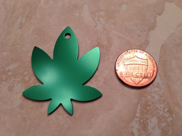 Cannabis Pot Weed Leaf Pet Tag