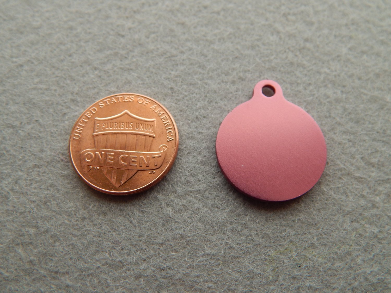 Engraved EXTRA SMALL Round with Tab Dog or Cat Pet ID Tag