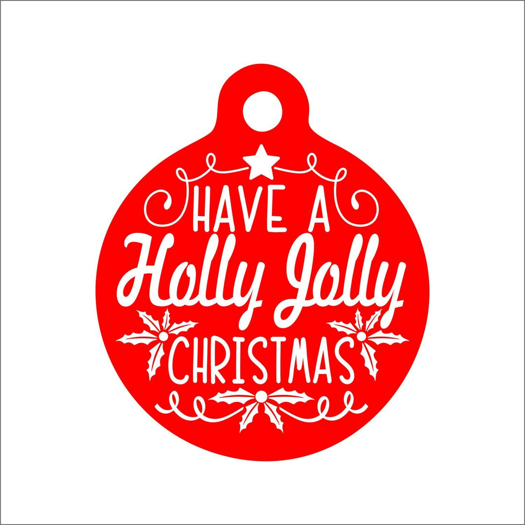 Holly Jolly Christmas Pet Tag