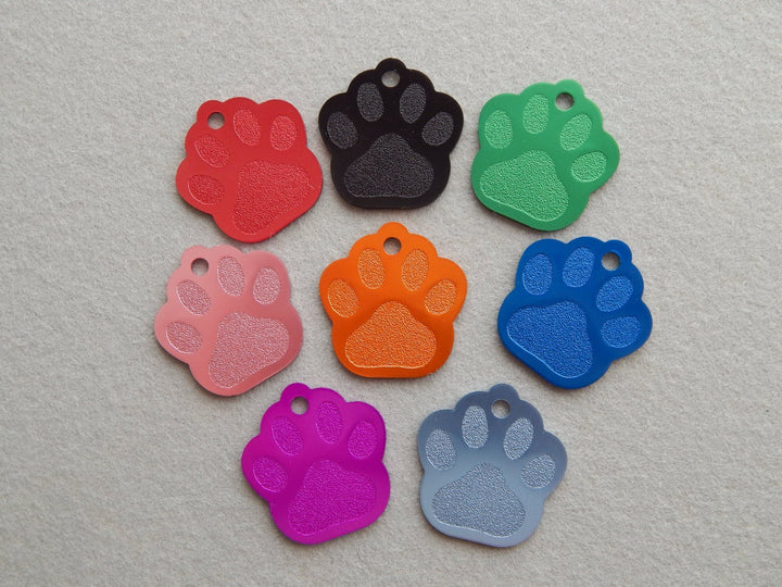 LARGE Paw Print Dog Tag
