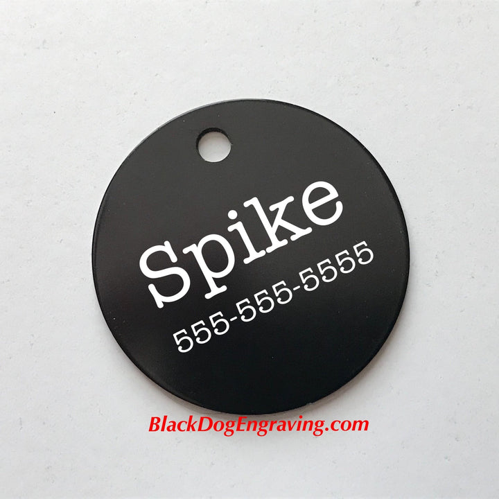 Large Round Dog or Cat Pet ID Tag