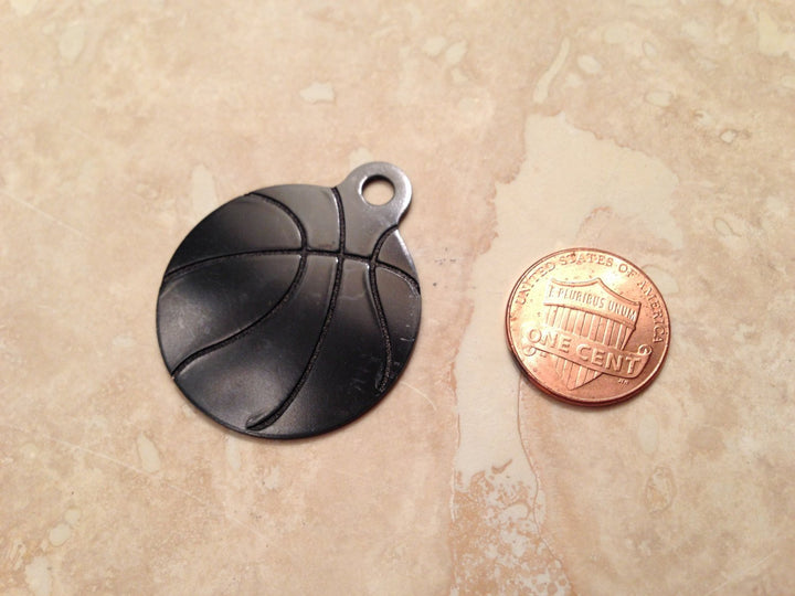 Laser Engraved Basketball Dog or Cat Pet ID Tag