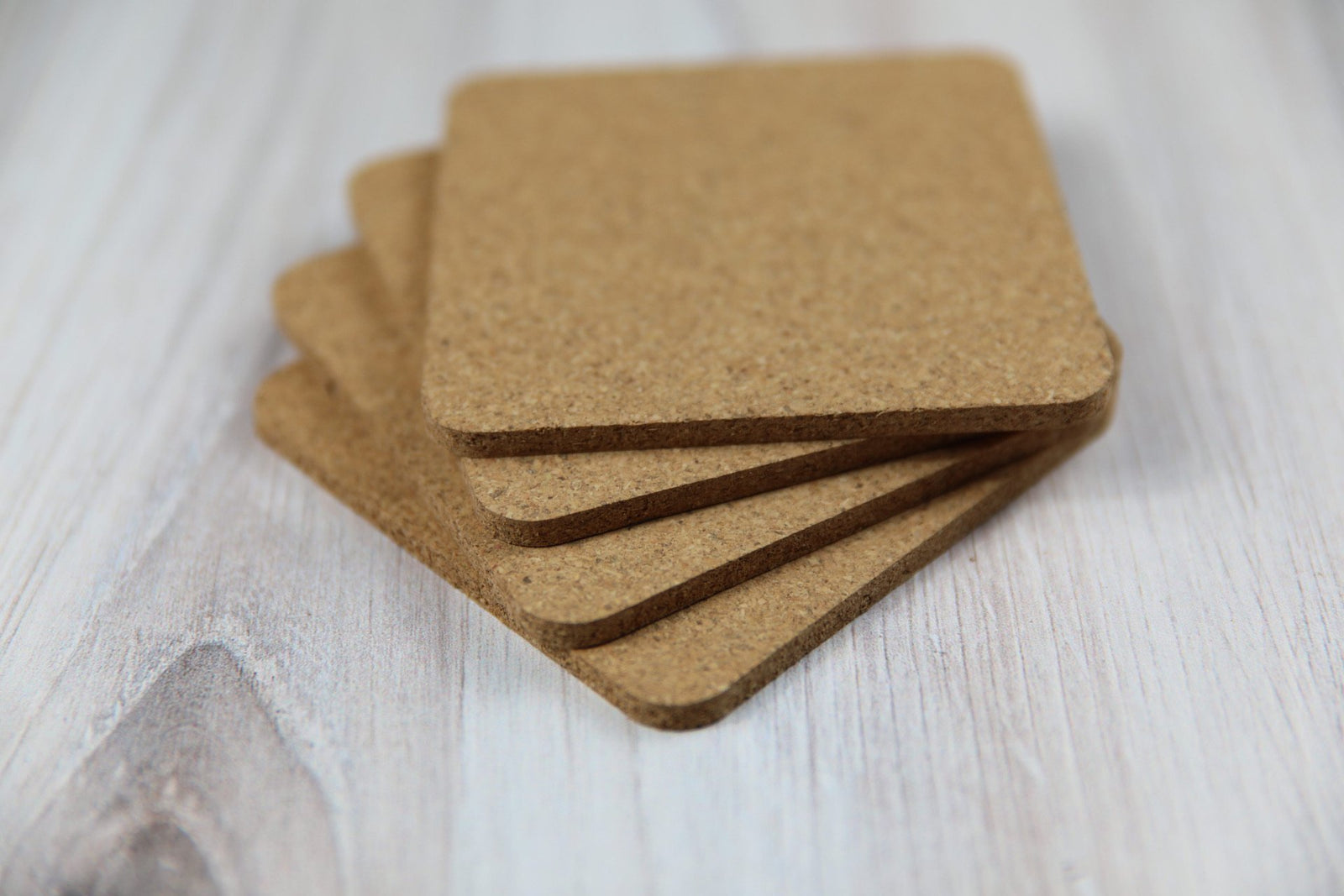 Monogrammed Cork Coasters (set of 4) - Black Dog Engraving