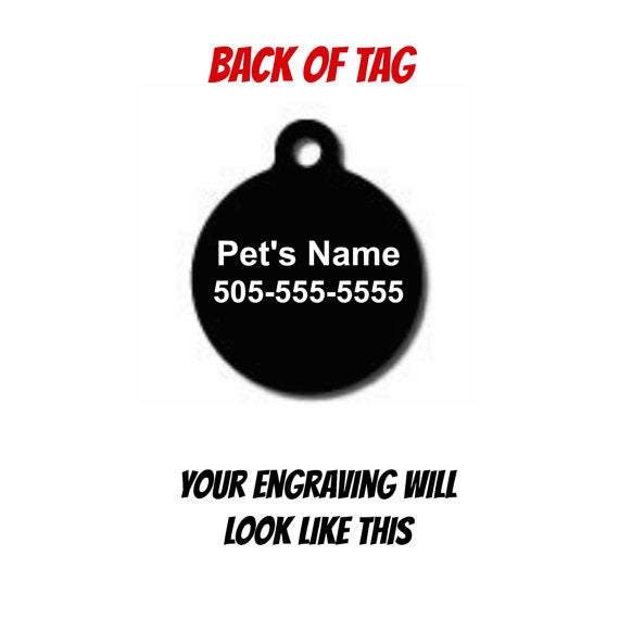 On Medication Personalized Engraved Pet ID Tag
