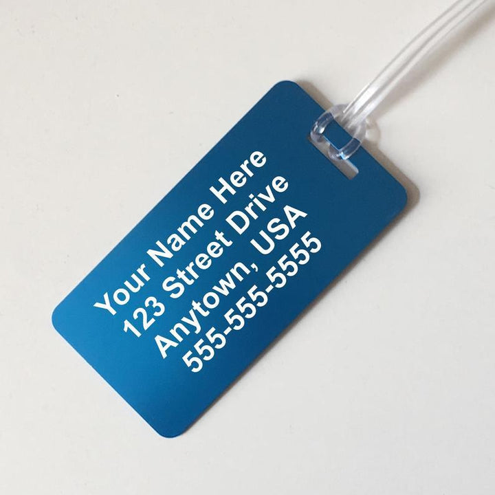 Personalized Beach'in Vacation Aluminum Luggage Tag